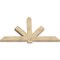 Ekena Millwork Kennewick Rough Sawn Timber Gable Bracket, Douglas Fir, 72"W x 42"H x 4"D x 6"F, 14/12 Pitch GBW072X42X0406KEN00RDF - alternate 5